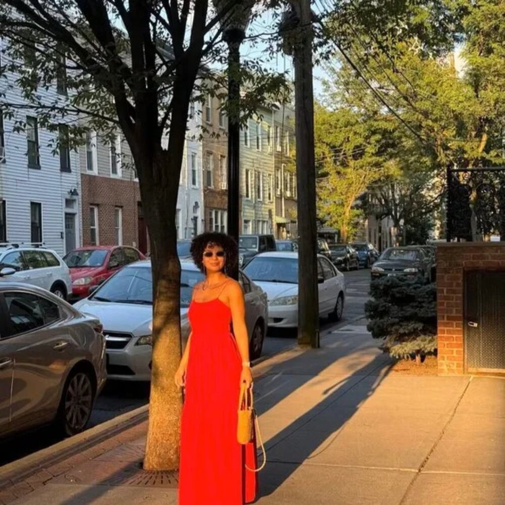 Commense Solid Backless Long Dress Red - Size L (NWT) - Picture 2 of 5